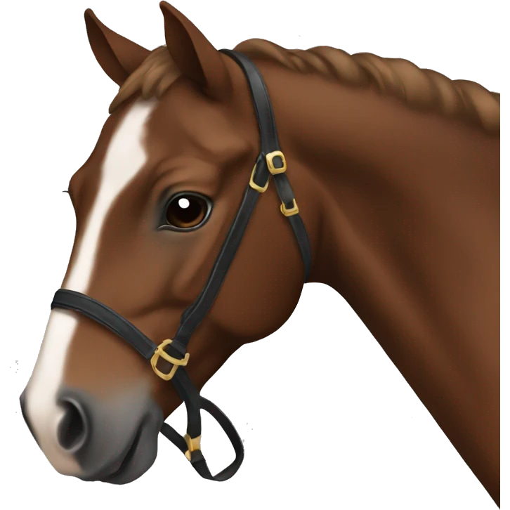 Brown show horse  emoji