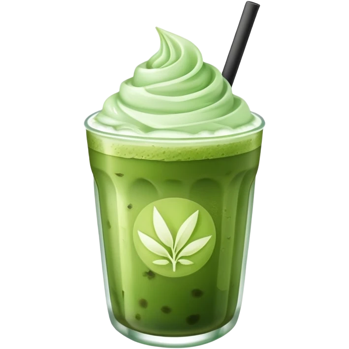 Iced matcha  emoji