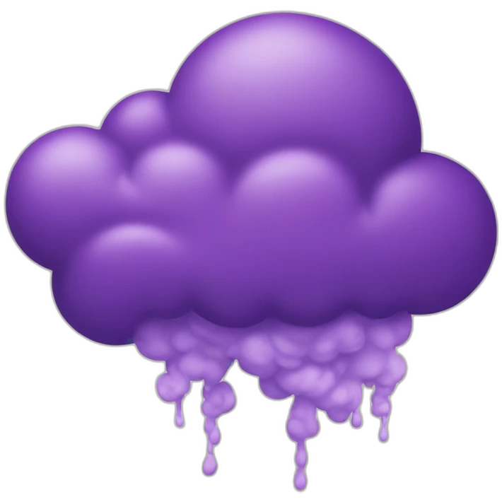 purple cloud emoji