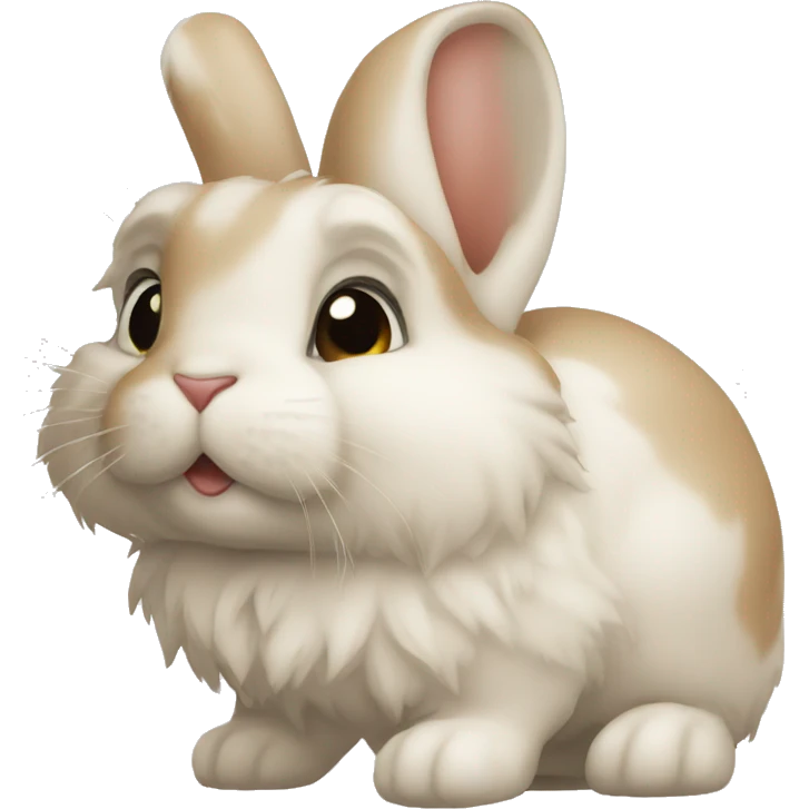Lapin qui fait des bisous emoji