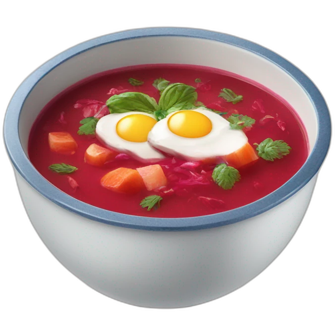 bosch logo on top of bowl of borscht emoji