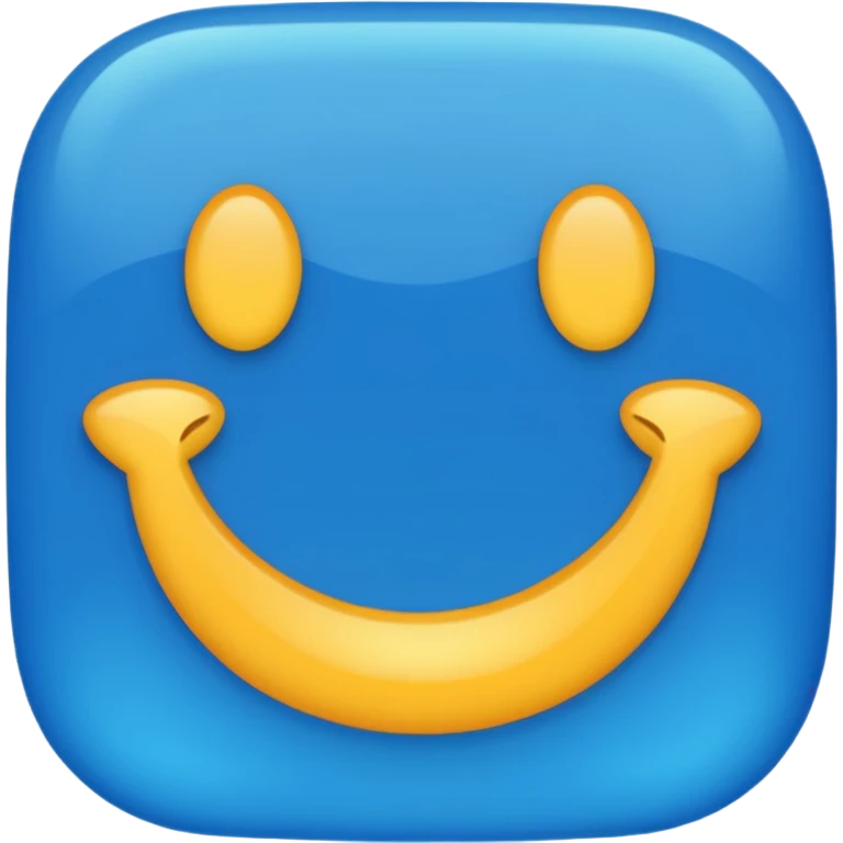Blue emoji