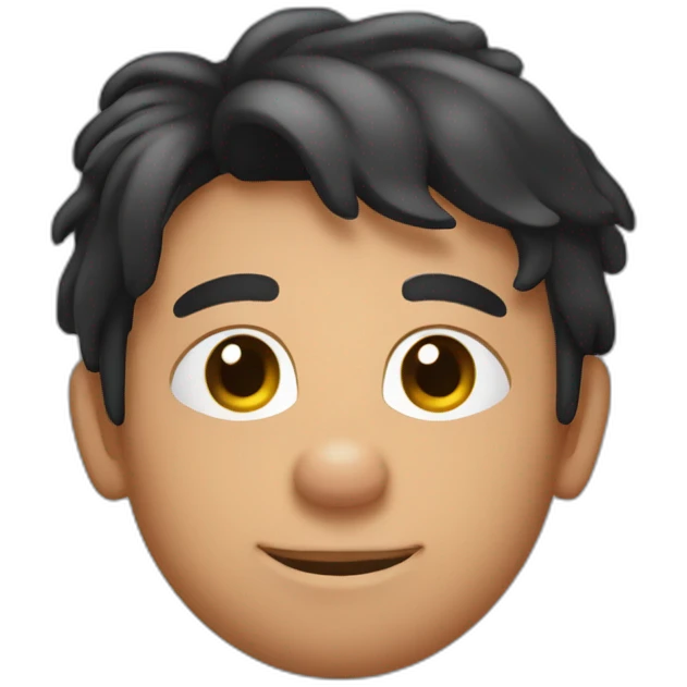 Une personne de couleur noir sur un cochon emoji
