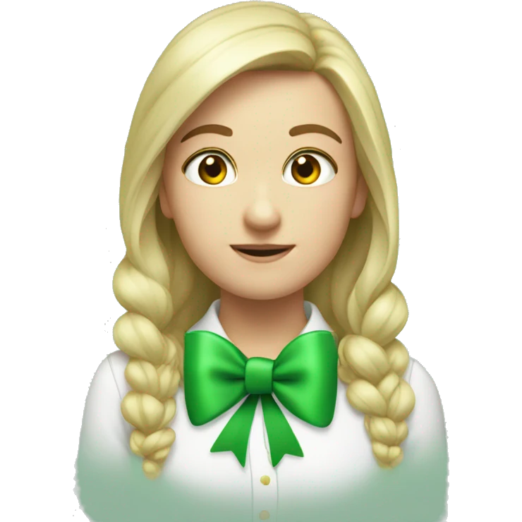 #7C8B7C green bow emoji