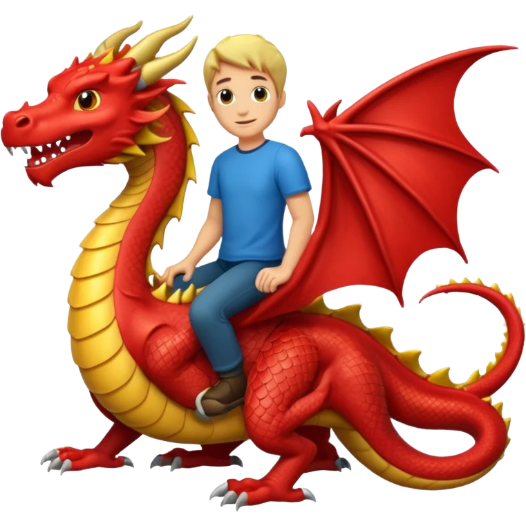 man on the dragon emoji