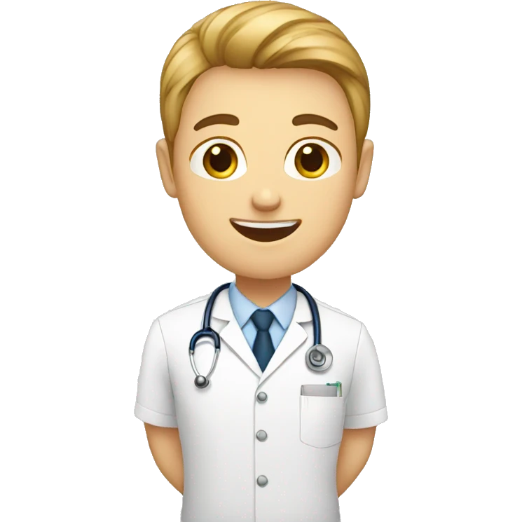 white med student talking emoji