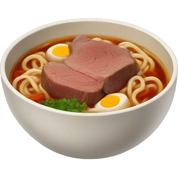 Beef noodle soup  emoji