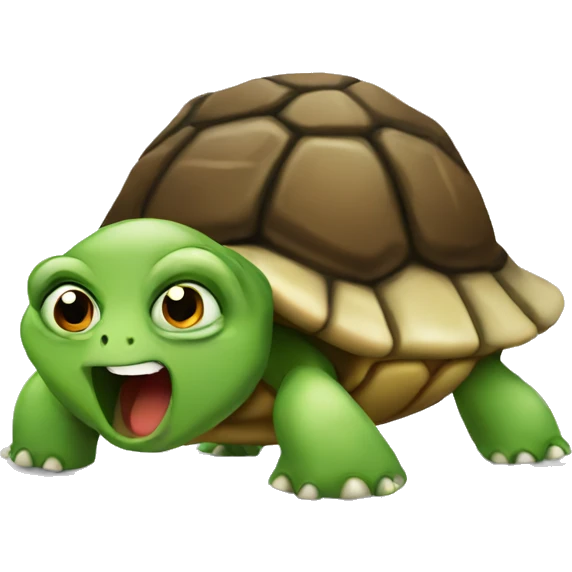 Shocked turtle  emoji