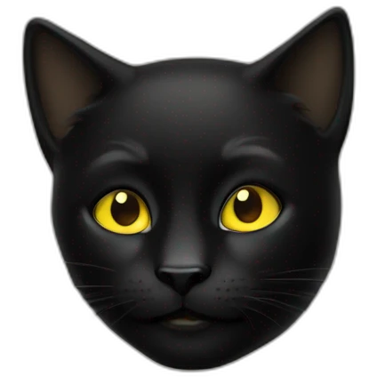 Chat noir emoji