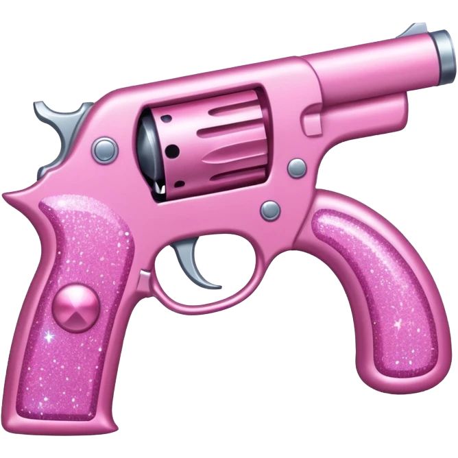 Pink glitter gun emoji