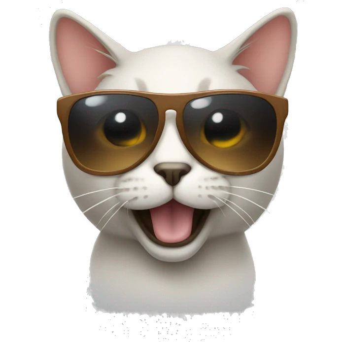 Cat with sunglasses emoji