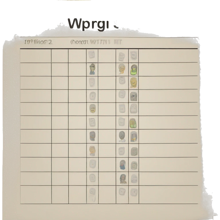 Sign up sheet emoji