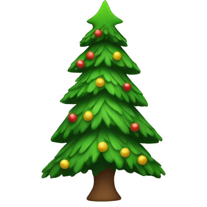 Walking Christmas tree emoji