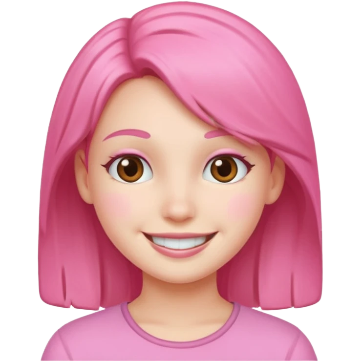 Pink girl emoji