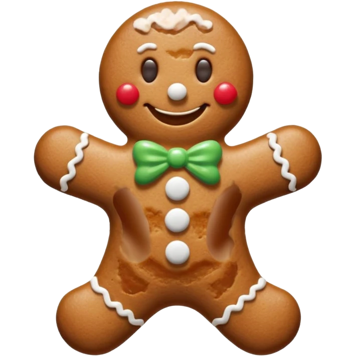 gingerbread man emoji