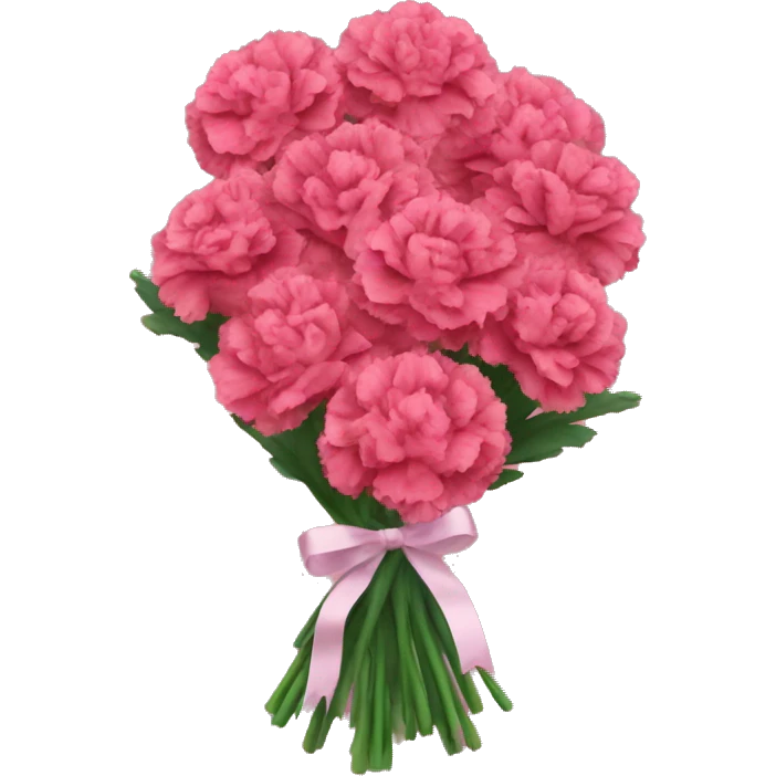 Carnations bouquet  emoji