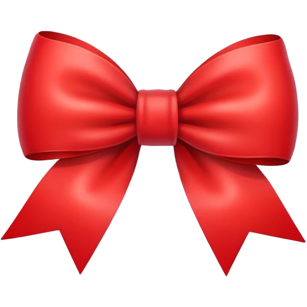 Red bow emoji