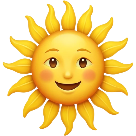 smiling sun emoji