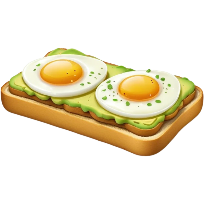 avocado toast and eggs  emoji