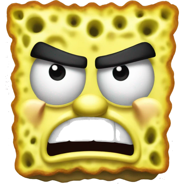 angry spongebob emoji
