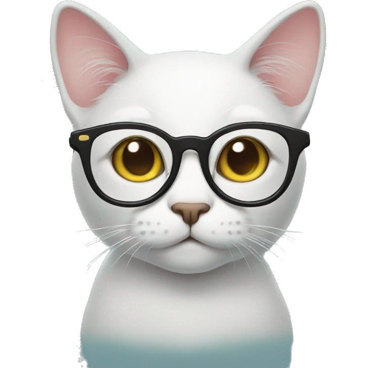 Cat with glasses emoji