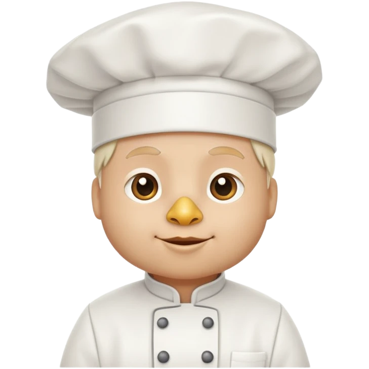 white chicken chef emoji