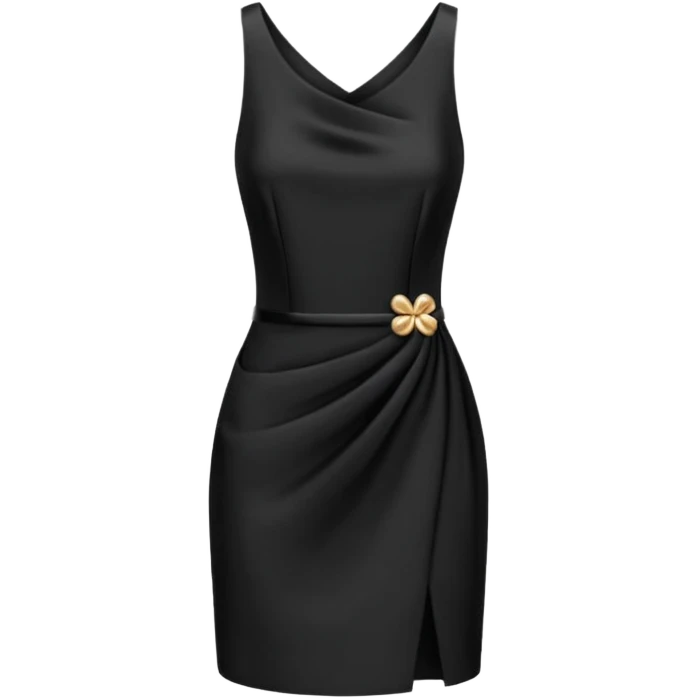 black mini dress  emoji