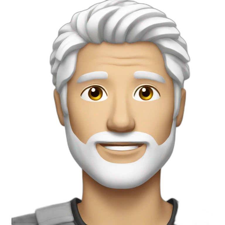 white hair sexy guy emoji