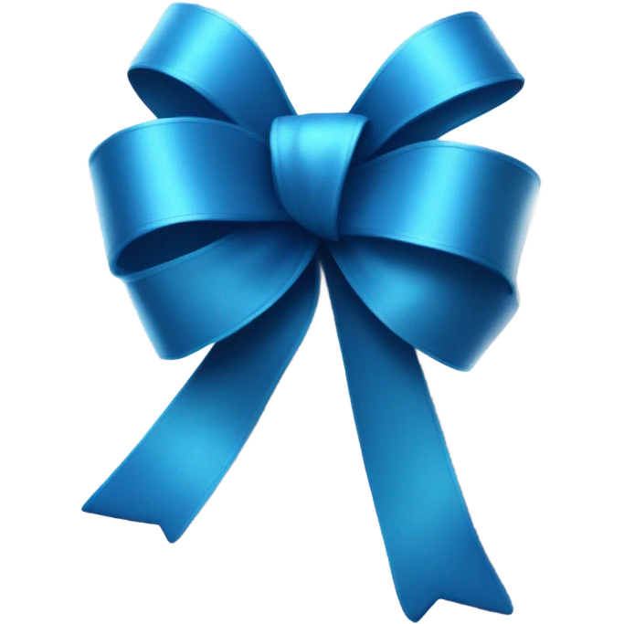 Blue ribbon emoji