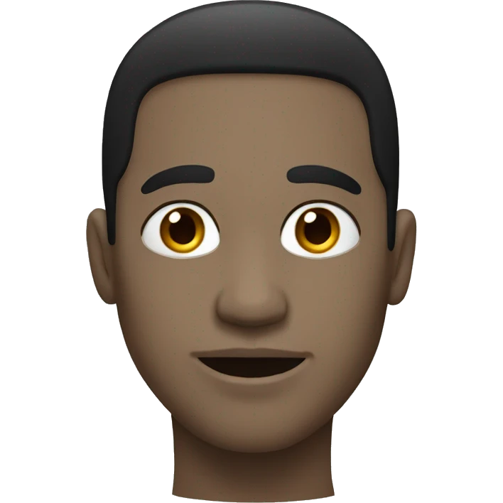 white man with full black eyes, black hair emoji