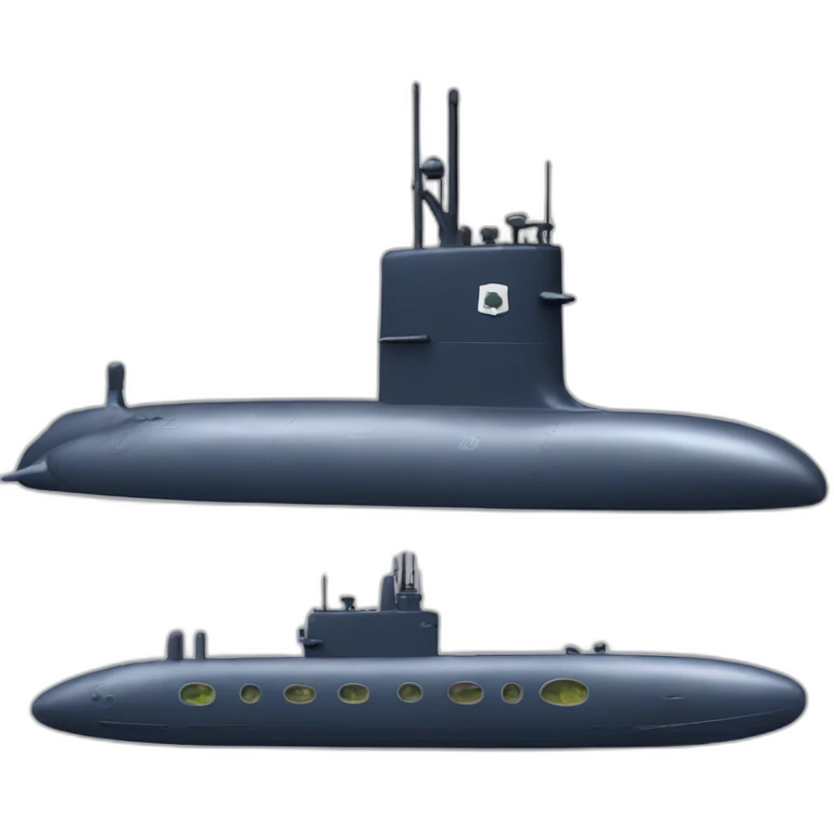Navy submarine emoji