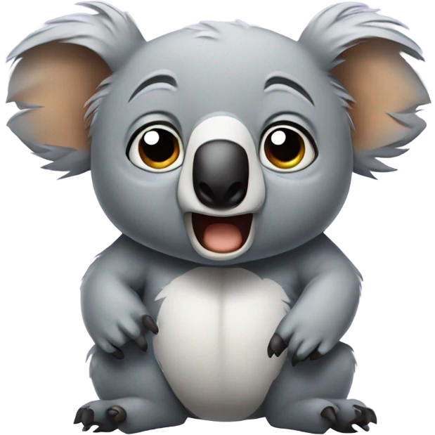 Angry koala emoji
