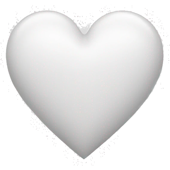 WHITE HEART emoji