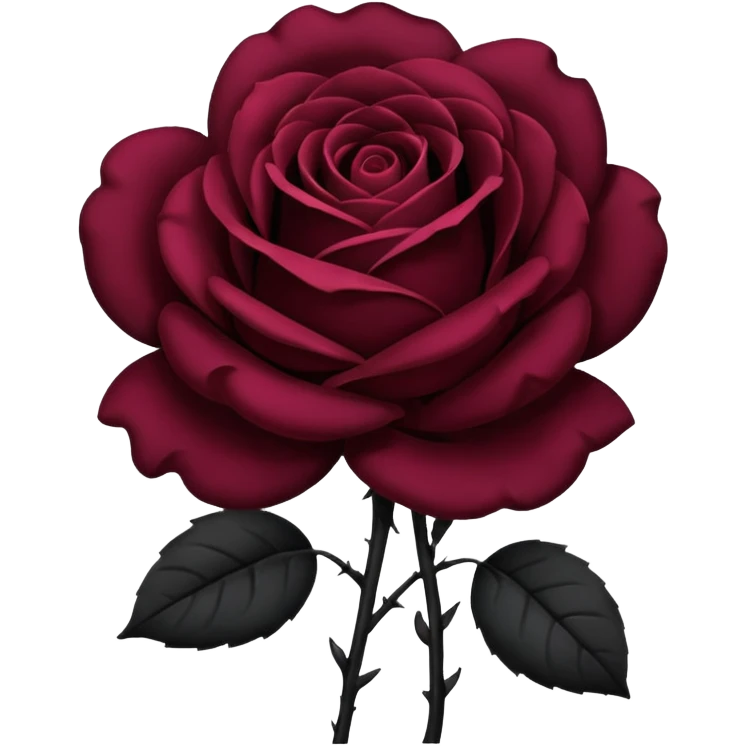 Black rose  emoji