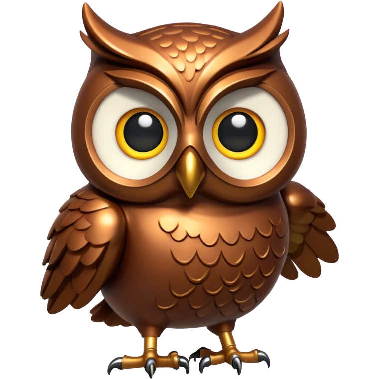 Bronze owl emoji