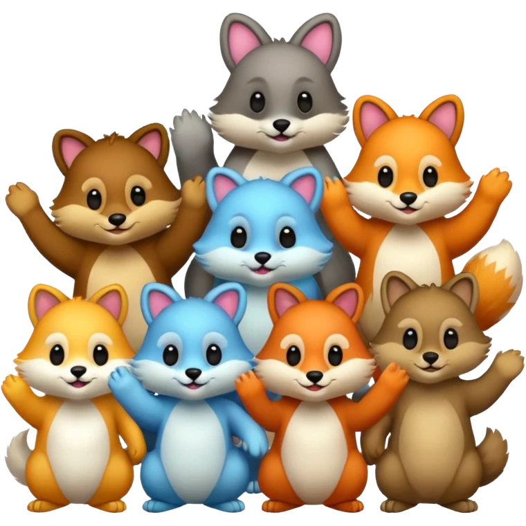 animals handing emoji