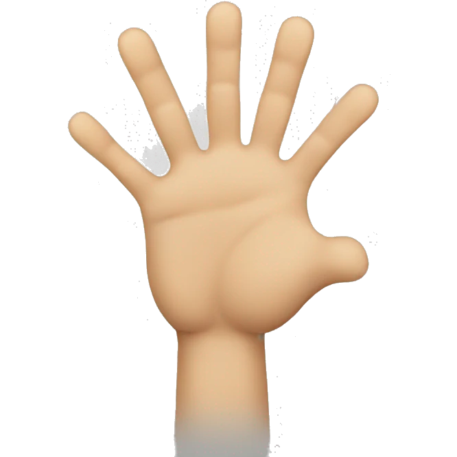 Emoji with hands in front of face - fingers locked together emoji