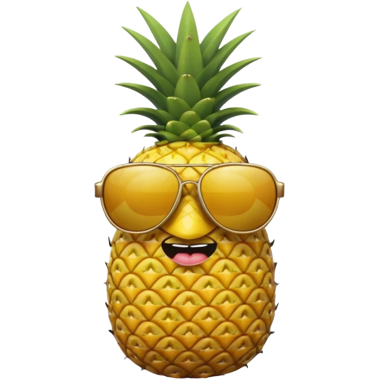 pineapple with sunglasses emoji