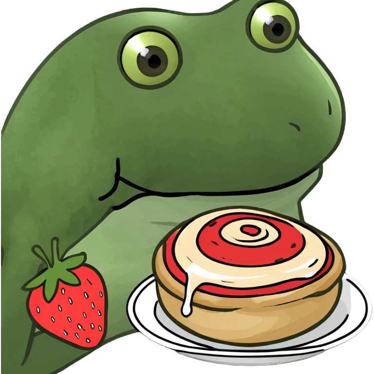 Strawberry shortcake cinnamon rolls  emoji