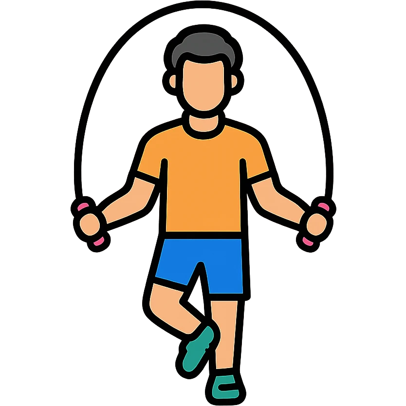 sportsman doing cardio exercises emoji