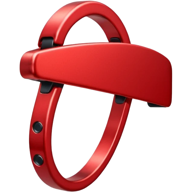 Red colour hairclip emoji emoji