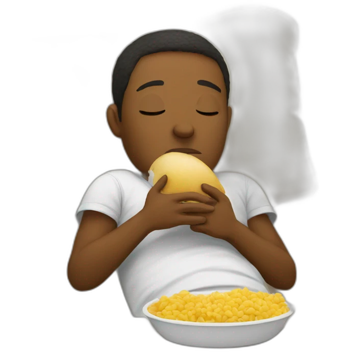 Eating while sleeping  emoji