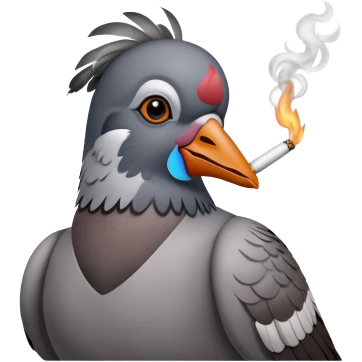 emoji pigeon qui fume emoji