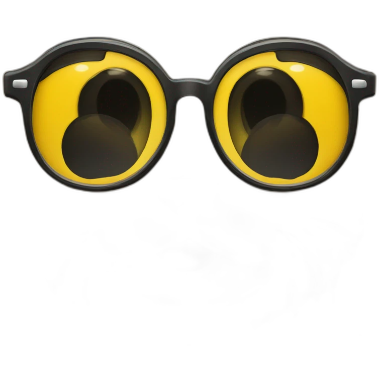 hombregafas gorra con gatos negro y amarillo emoji