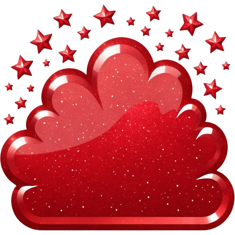 red glitter dead emoji