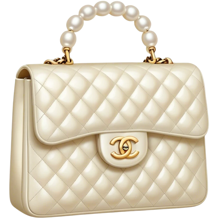 chanel pearl bag emoji