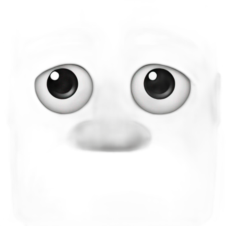 Moai shedding a tear emoji