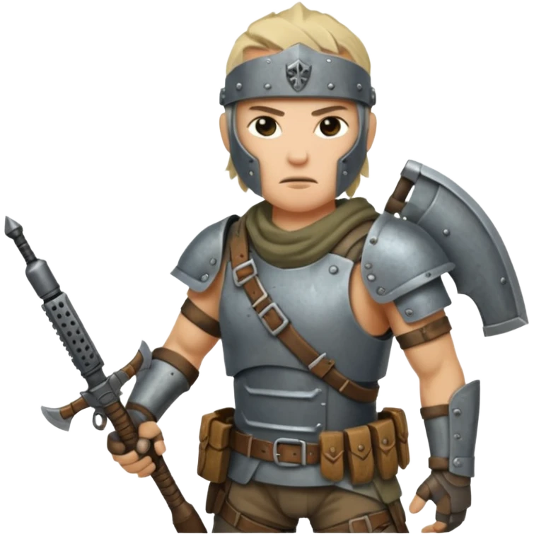 Video game post apocalyptic raider emoji