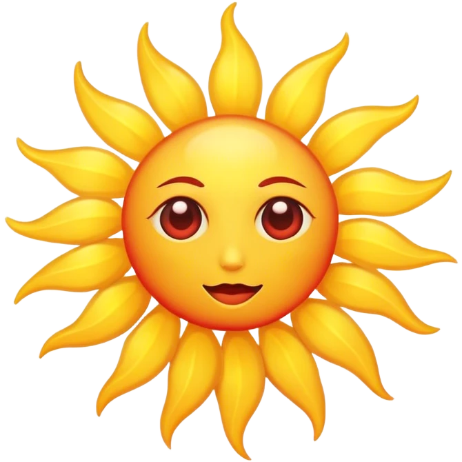 suncloseup(heart-shaped) emoji
