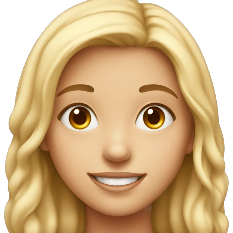 smiling girl close-up portrait emoji